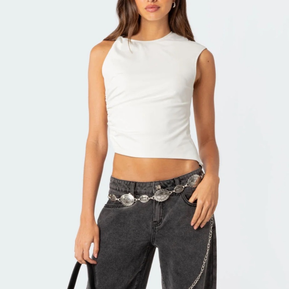 Tanya Asymmetric Gathered Top